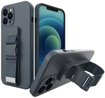 Telefono dėklas Hurtel Rope, tamsiai mėlyna sp., Apple