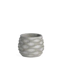 Gėlių vazonas Domoletti BTP016B, cementas, Ø 15 cm, pilka sp.