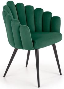 Krėslas K410, žalias, 62 cm x 62 cm x 85 cm