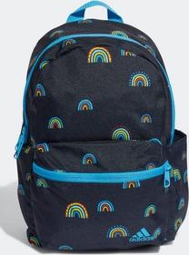 Bērnu mugursoma Adidas Rainbow HN5730, zilimelns krās., 34 cm x 25 cm x 11 cm