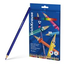 Spalvoti pieštukai Erich Krause Color Friends triangular, 18 vnt.