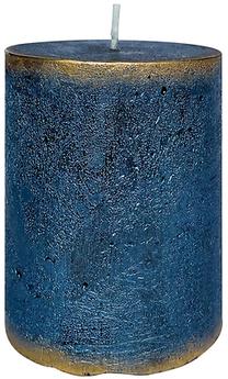 Свеча, цилиндрическая Artman Rustic, 75 час, 300 г, синий цв./золотой цв.