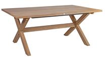 Lauko stalas Home4you Henry, ruda sp., 200 cm x 100 cm x 75 cm