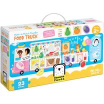 Пазл Bananapanda Make A Match Food Truck, 33 см x 98 см, 23 шт., многоцветный