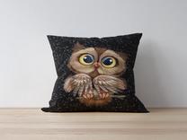 Dekoratyvinės pagalvėlės užvalkalas Mioli Decor 1020, ruda sp./juoda sp., 43 cm x 43 cm
