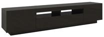 TV galds VLX LED 3081913, melna krās., 200 cm x 35 cm x 40 cm