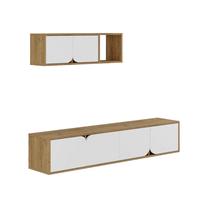 Sekcija Kalune Design Spark 855DTE3091, ruda sp./balta sp., 35 cm x 180 cm x 35.6 cm