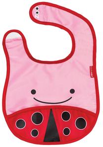 Lācīte zīdainim Skip Hop Zoo Tuck Away Bib Ladybug, 6+ mēn.