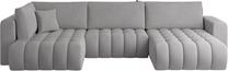 Kampinė sofa Bonito Nube 3, pilka sp., dešininė, 170 x 340 cm x 92 cm