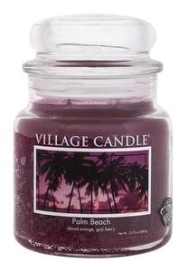 Žvakė, aromatinė Village Candle Palm Beach, 105 h, 389 g, violetinė sp.