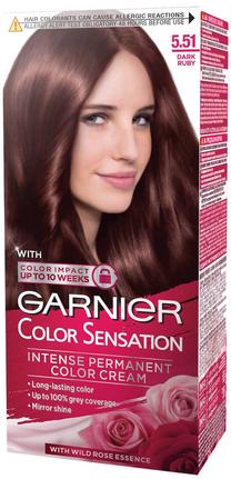 Matu krāsa Garnier Color Sensation, dark ruby krās., 5.51, 60 ml