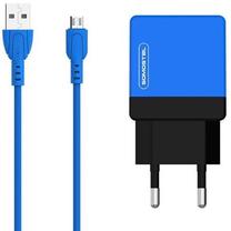 Telefono įkroviklis Somostel SMS-A53, 2 x USB 2.0, mėlyna sp.