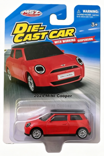 Игрушечная машина MSZ Mini Cooper, 1:64, (цвет/дизайн выбирается случайным образом)