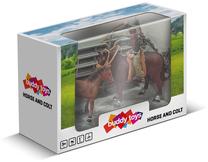 Rinkinys Buddy Toys Horse And Colt BGA 1013, 8 vnt., įvairių spalvų