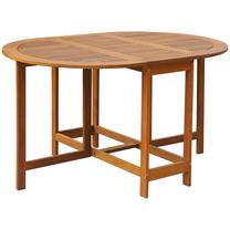 Lauko stalas VLX Garden Table, rudas, 130 cm x 90 cm x 72 cm