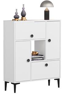 Spintelė Kalune Design Sidelya 475OLV1710, balta sp., 29.6 cm x 90 cm x 105 cm