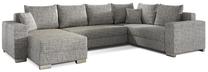 Kampinė sofa Marco Berlin 01, pilka sp., kairinė, 210 x 312 cm x 92 cm