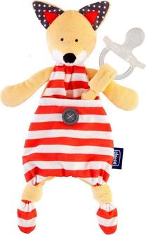 Mīļlupatiņa, lapsa Chicco Pocket Friend Fox, balts krās./sarkana krās./bēša krās.