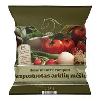 Arklių mėšlas daržovėms, gėlėms, daigams Biohumus & Soil, kompostuotos, 10 l