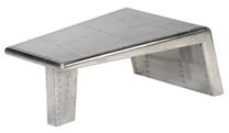 Kohvilaud VLX 246362, hõbe v., 95 cm x 55 cm x 35 cm