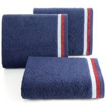 Vonios rankšluostis Niko, mėlynas/baltas/raudonas, 90 cm x 50 cm