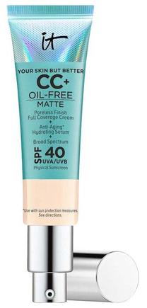 Жидкая основа для макияжа IT Cosmetics CC+ Oil-Free Matte, SPF 40, light, 32 мл