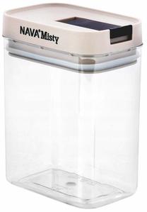 Lielapjoma produktu konteiners Nava Misty, 0.8 l, caurspīdīga krās.