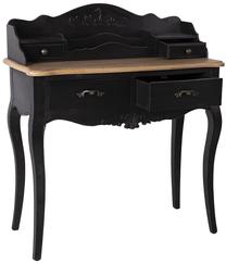 Kosmetinis staliukas Home4you Gordon, rudas/juodas, 90 cm x 43 cm x 100 cm