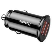 Auto telefona lādētājs Baseus CCALL-YD01, USB 3.0, melna krās., 30 W