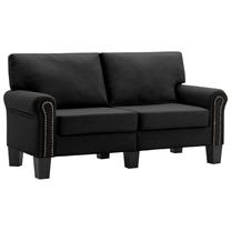 Sofa VLX 2-Seated 287156, 145 x 70 x 75 cm, juoda sp. Prekė su pažeista pakuote.