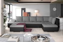 Kampinė sofa Giovanni Sawana 05, Soft 11, juoda sp./tamsiai pilka sp., kairinė, 200 x 340 cm x 88 cm