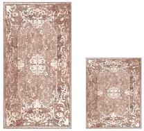 Vonios kilimėlių rinkinys Foutastic 510610 299ANR1689, šviesiai rožinė sp., 60 cm x 150 cm
