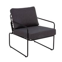 Lauko kėdė Patio Nefryt, juoda sp./pilka sp., 81 cm x 65 cm x 84 cm