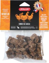 Лакомство для собак Zolux Quail Cubes XL, перепел, 0.15 кг