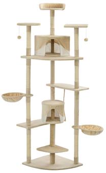 Kačių draskyklė VLX Cat Tree, 103 cm x 77 cm x 203 cm