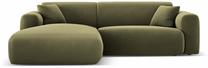 Kampinė sofa Cosmopolitan Design Nolio, šviesiai žalia sp., kairinė, 170 x 235 cm x 72 cm