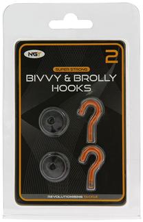 Piederumi NGT Bivvy&Brolly Hooks, 2 gab.