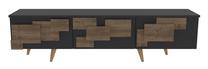 TV galds Kalune Design 3 D, antracīta krās./valriekstu krās., 35 cm x 160 cm x 45 cm