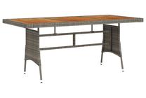 Dārza galds VLX Garden Table, pelēka krās., 160 cm x 70 cm x 72 cm