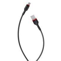Telefono įkroviklis XO NB-P171, 1 x USB/1x USB Type-C, 100 cm, juoda sp.