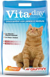 Sausas kačių maistas Vita Day, grūdai, 10 kg