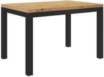 Stalas ADRK Olaf 2, ąžuolo sp./juoda sp., 120 cm x 80 cm x 73 cm