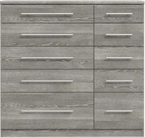 Komoda Forte PRUK221L-D128, pilka sp., 95 cm x 41.6 cm x 99.9 cm