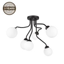 Valgusti rippuv Domoletti Stella LM-6.159 44736, G9, 6 x 5 W, valge v. / must v.
