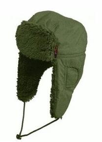 Зимняя шапка Graff 136-FU/54/K, зеленый цв., 54 см