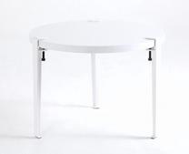 Kavos staliukas Kalune Design Fregoia, balta sp., 60 cm x 60 cm x 45 cm