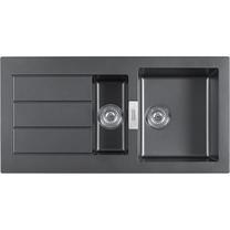 Virtuvinė plautuvė Franke Sirius SID 651, stiklo pluoštas, 100 cm x 51 cm x 20 cm, onyx sp.