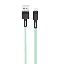 Kabelis XO NB-Q166, USB/1 x USB-C, 100 cm, žalia sp.
