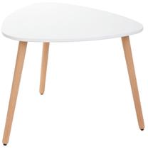 Kavos staliukas Homla Travesa, balta sp., 60 cm x 60 cm x 48 cm