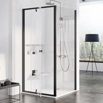 Стенка для душа Ravak Pivot PPS-80, 80 см x 190 см, прозрачный цв./черный цв./закаленный